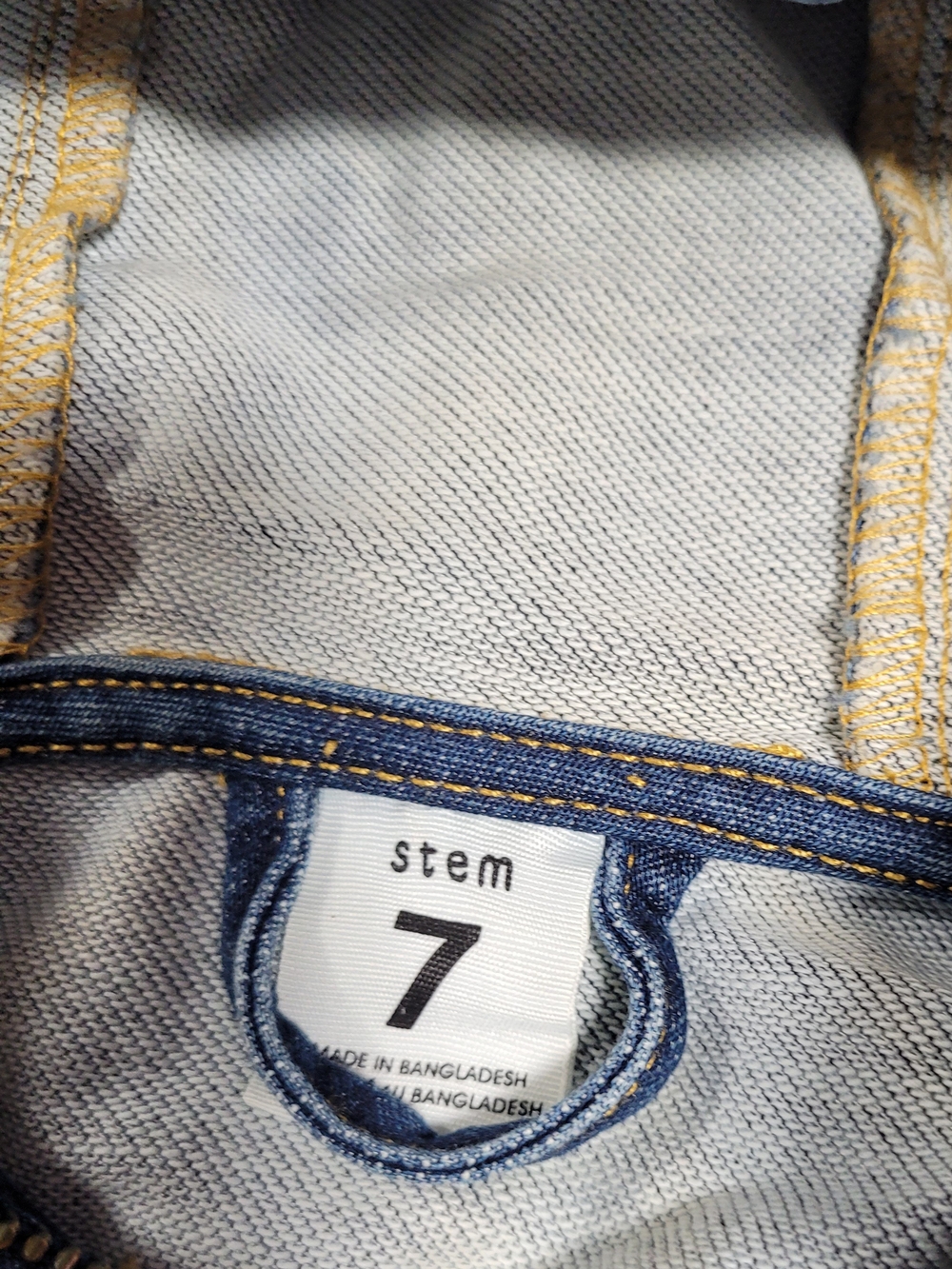 stem Girls' Hooded Denim Jacket in Blue - Picture 4 of 5